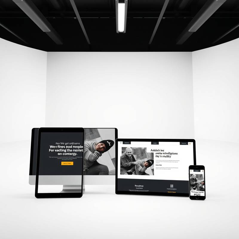 Maquette de site web responsive