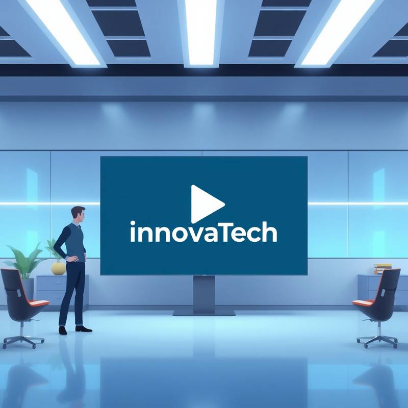 Miniatures des projets du portfolio : Création d'une vidéo explicative animée pour la startup technologique InnovaTech, présentant leur nouvelle solution logicielle.